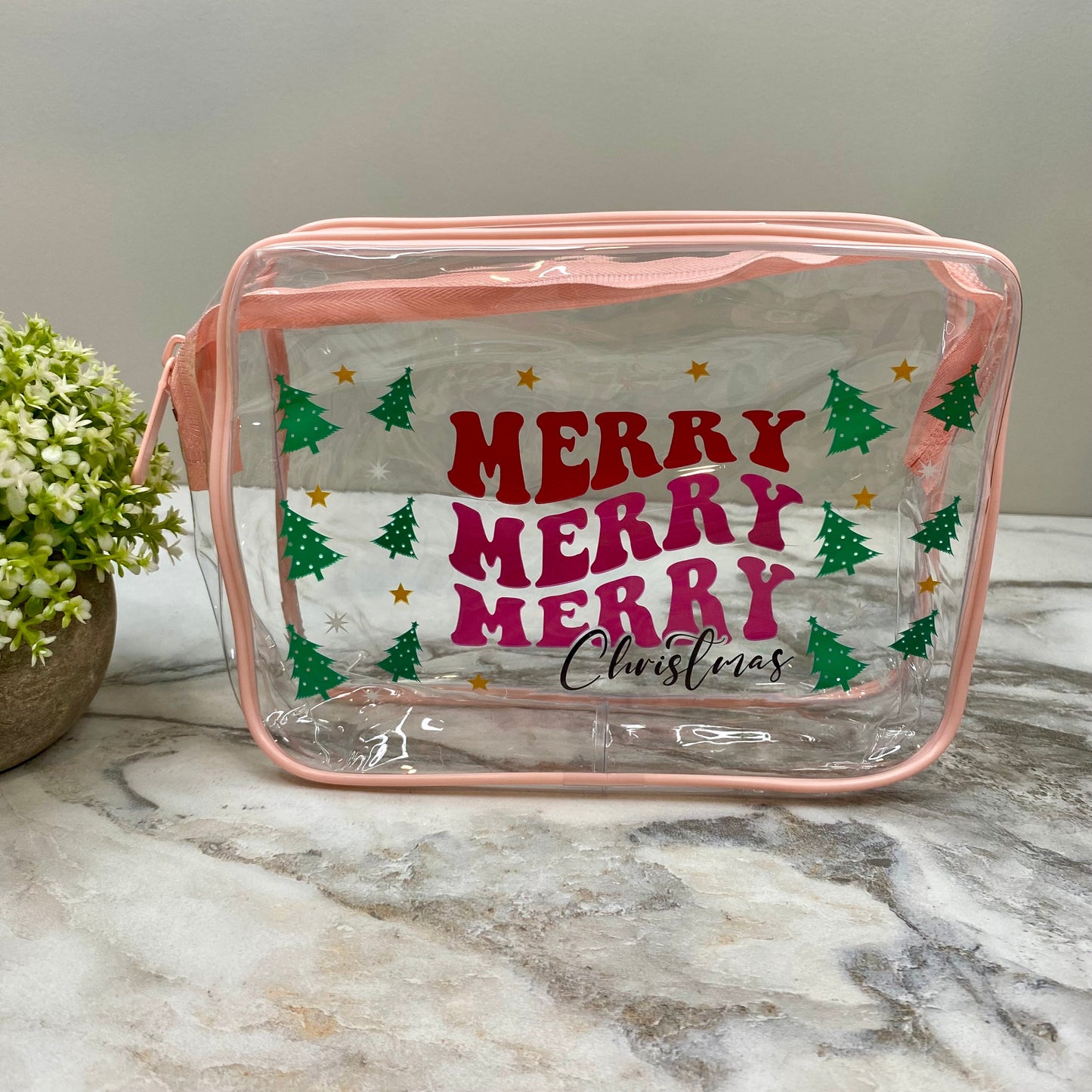 Clear Pouch - Christmas - Merry Christmas MNC