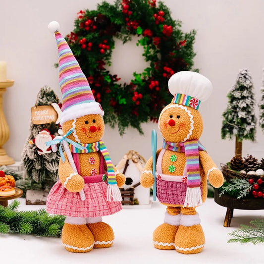 Telescopic Standing Christmas Decor - Gingerbread MNC