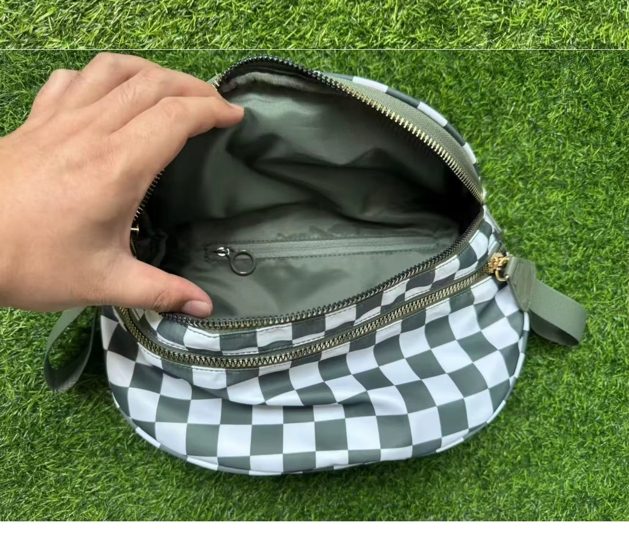 Roni - Checkered - Nylon Crossbody