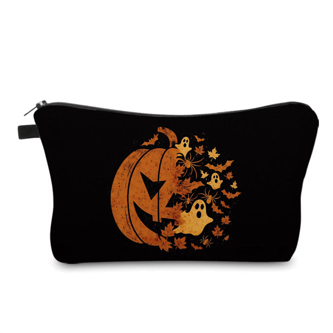 Pouch - Halloween - Half Pumpkin Leaves