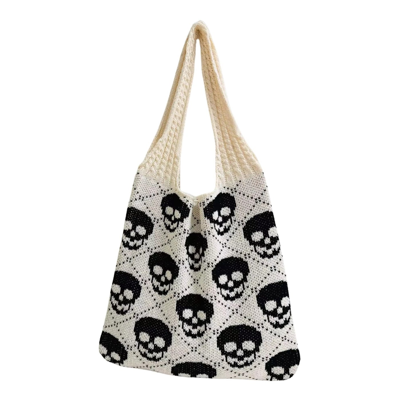 Tote Bag - Knit Sweater - Halloween Skull - PREORDER 8/18-8/21