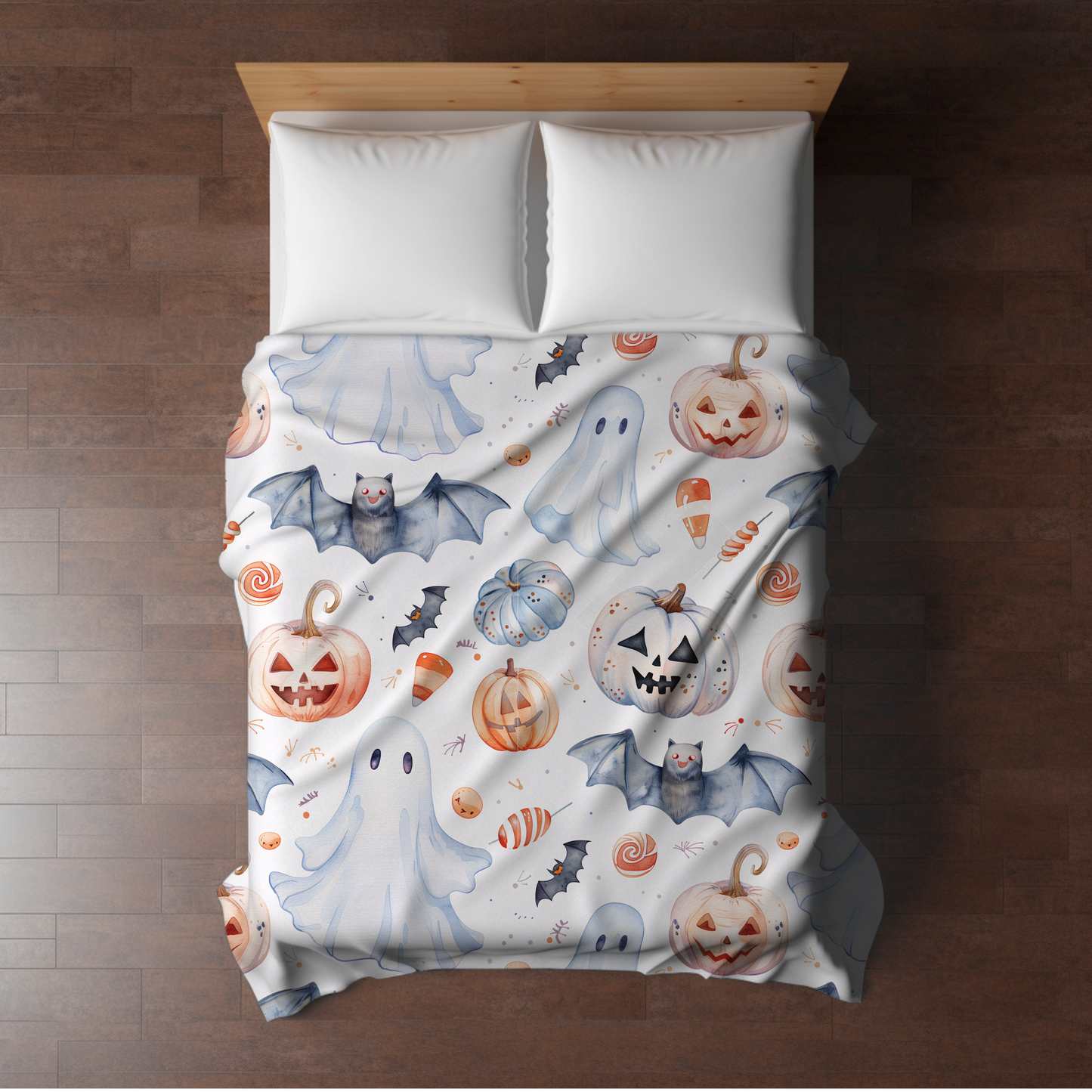 Blanket - Halloween - White Ghost - PREORDER 7/29-8/1