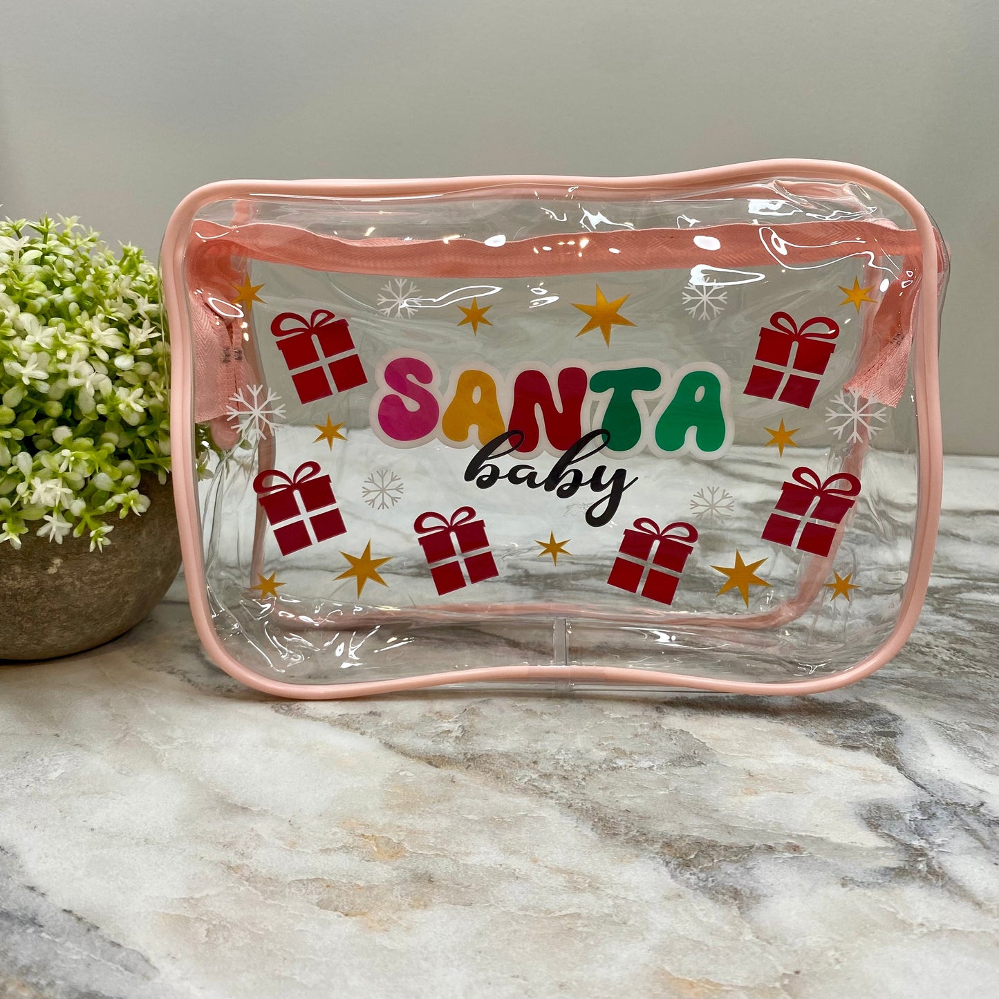 Clear Pouch - Christmas - Santa Baby MNC