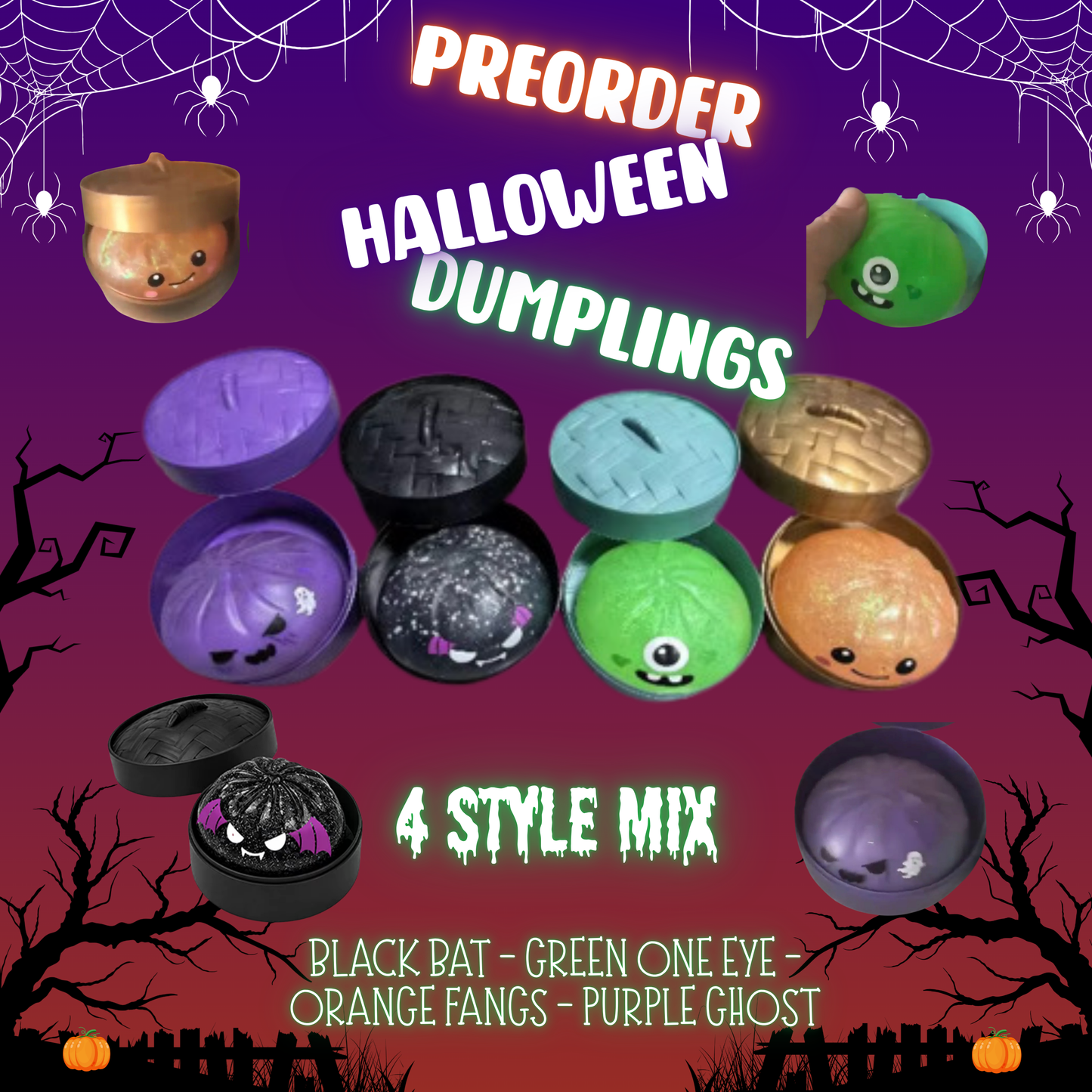 Squishy Toy - Halloween Dumpling, 4 Style