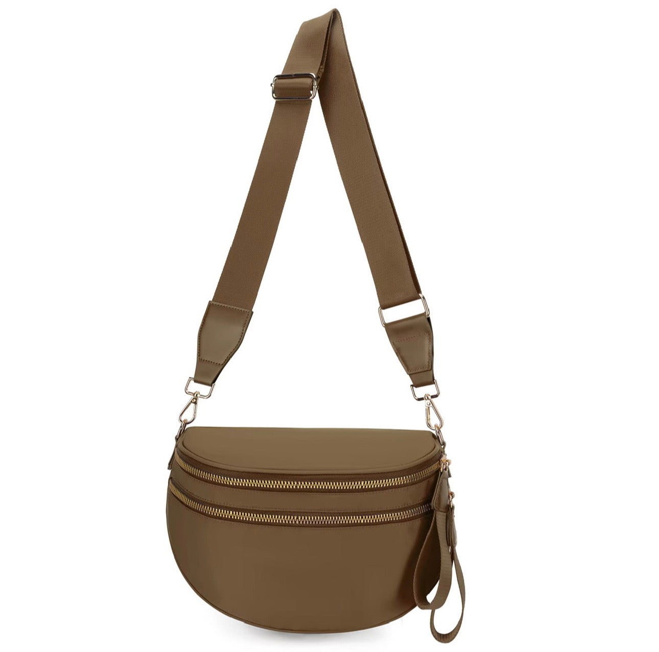 The Roni Nylon Crossbody - Solid Chocolate