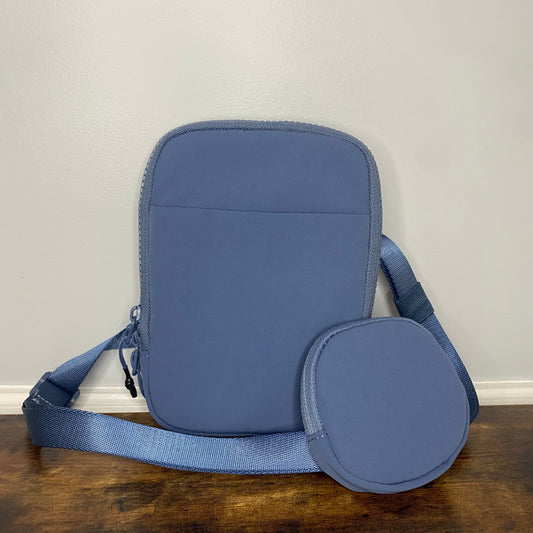 Nylon Crossbody & Belt Bag Blue MNC