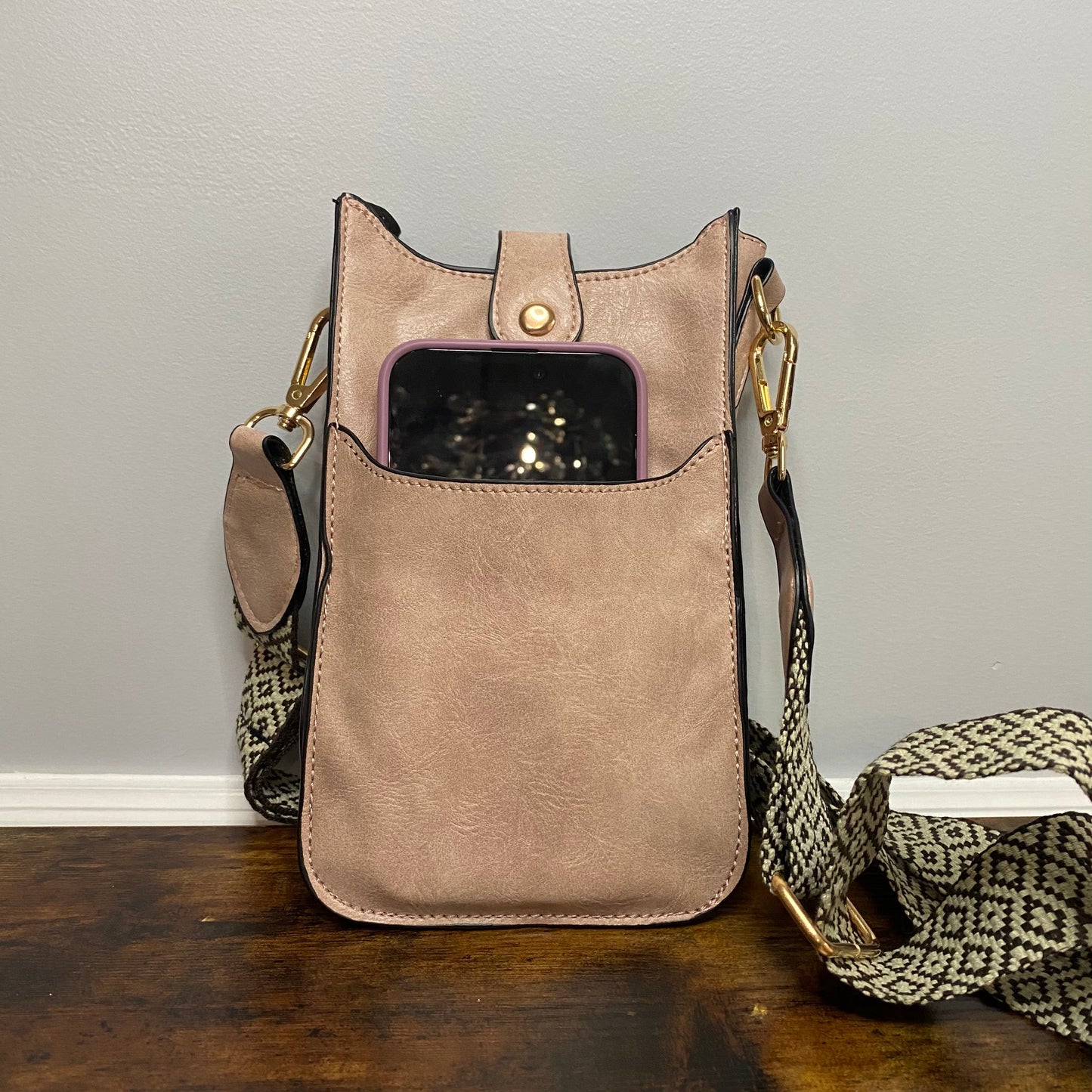 Ava - Slim Crossbody & Phone Bag Blush MN