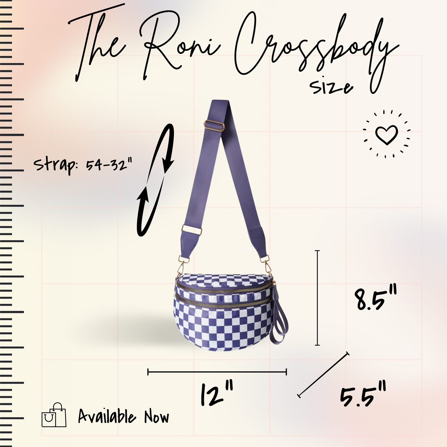 Roni - Checkered - Nylon Crossbody