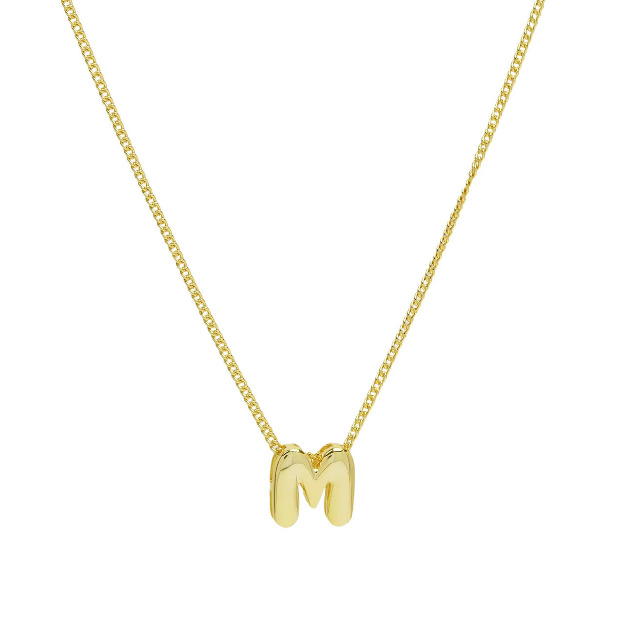 Necklace - Bubble Letter - Gold - PREORDER 8/13-8/16