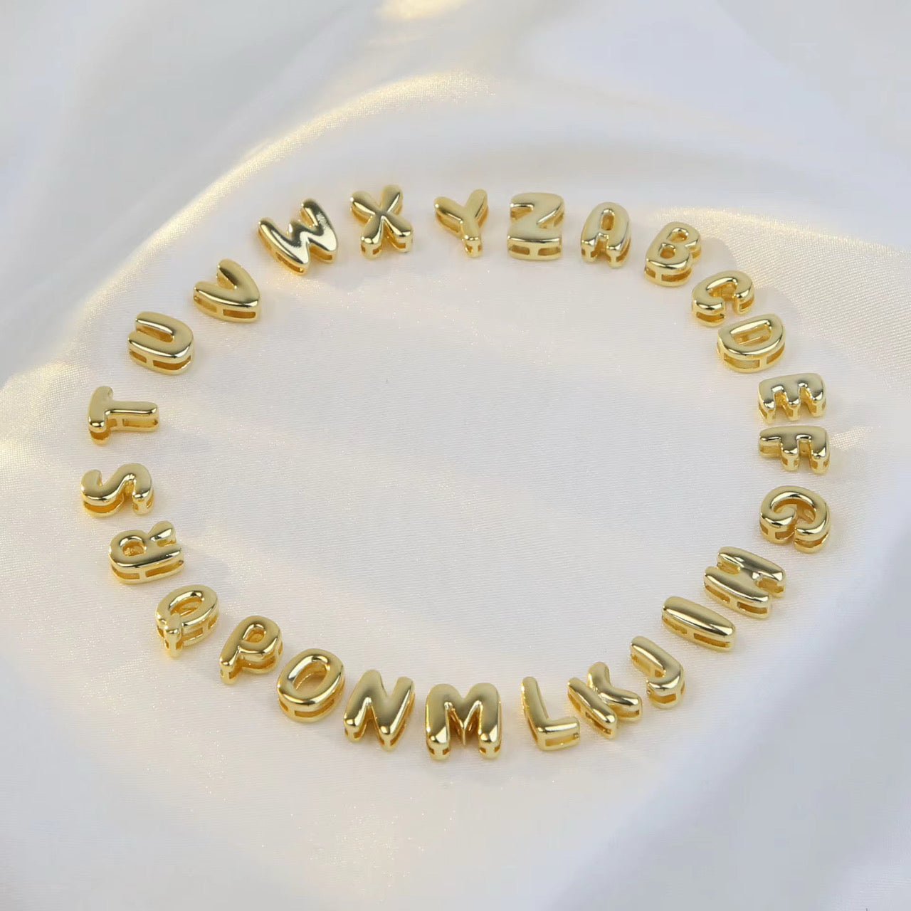 Necklace - Bubble Letter - Gold - PREORDER 8/13-8/16