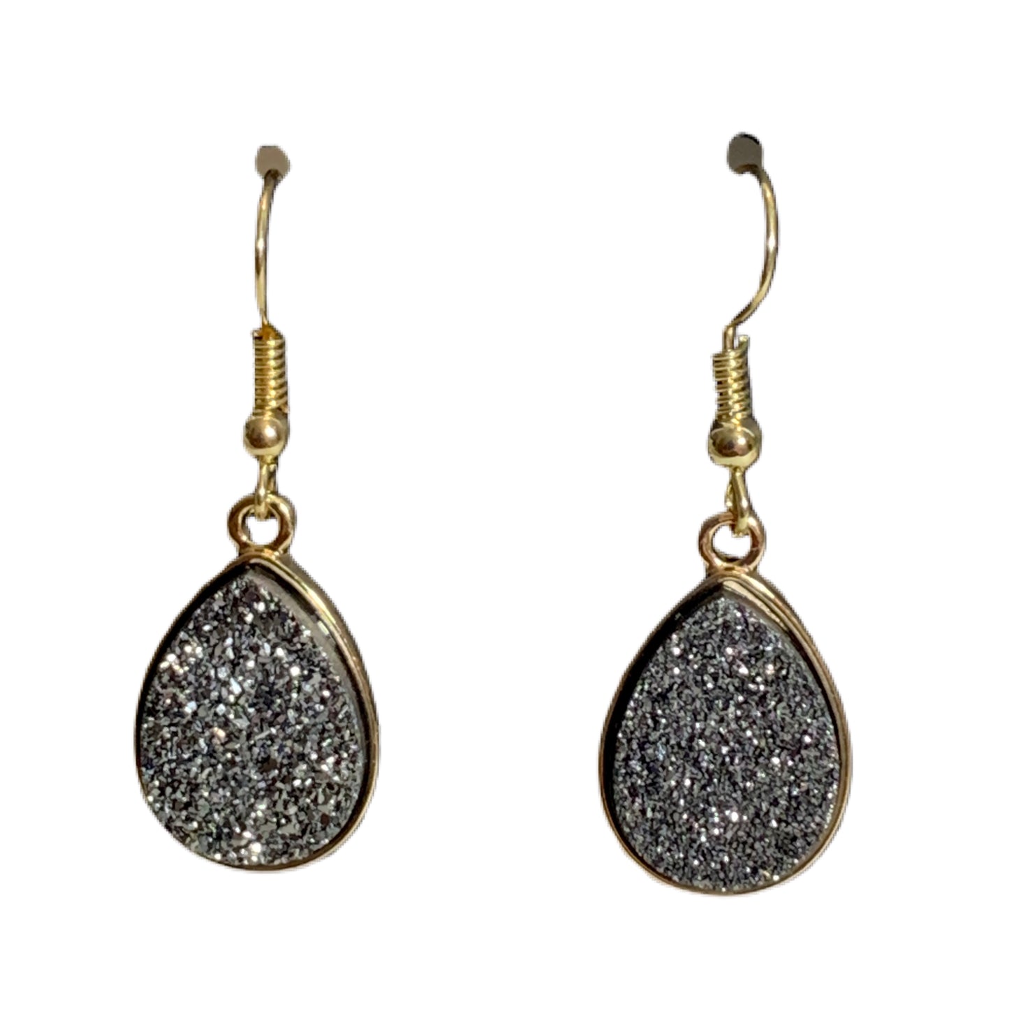 Druzy Earrings - Gray MNC