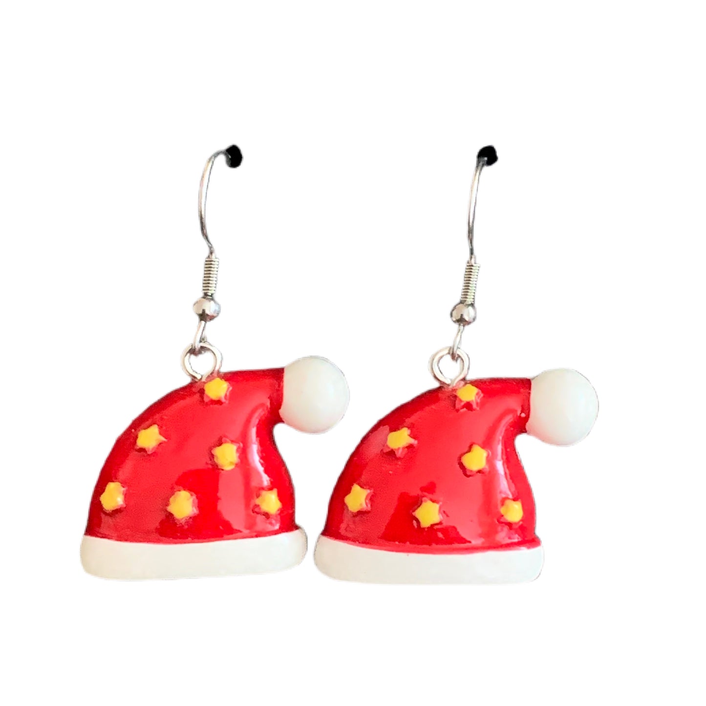 Acrylic Dangle Drop Earring Christmas Hat MNC