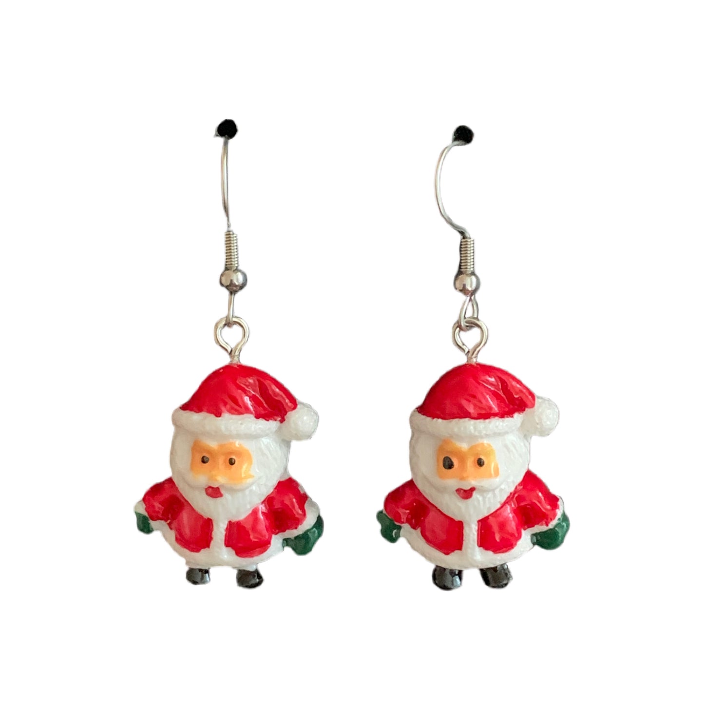 Acrylic Dangle Drop Earring Christmas Santa #2 MNC