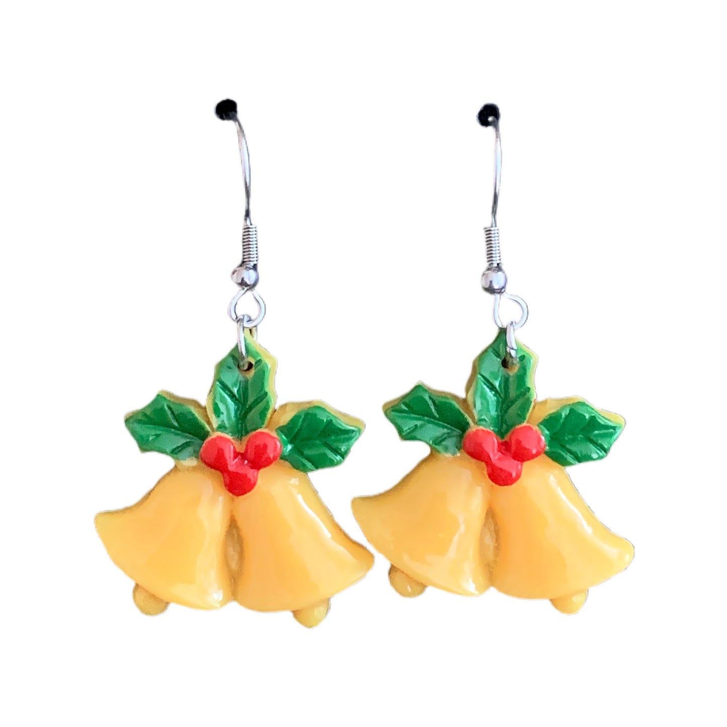 Acrylic Dangle Drop Earring Christmas Bells MNC