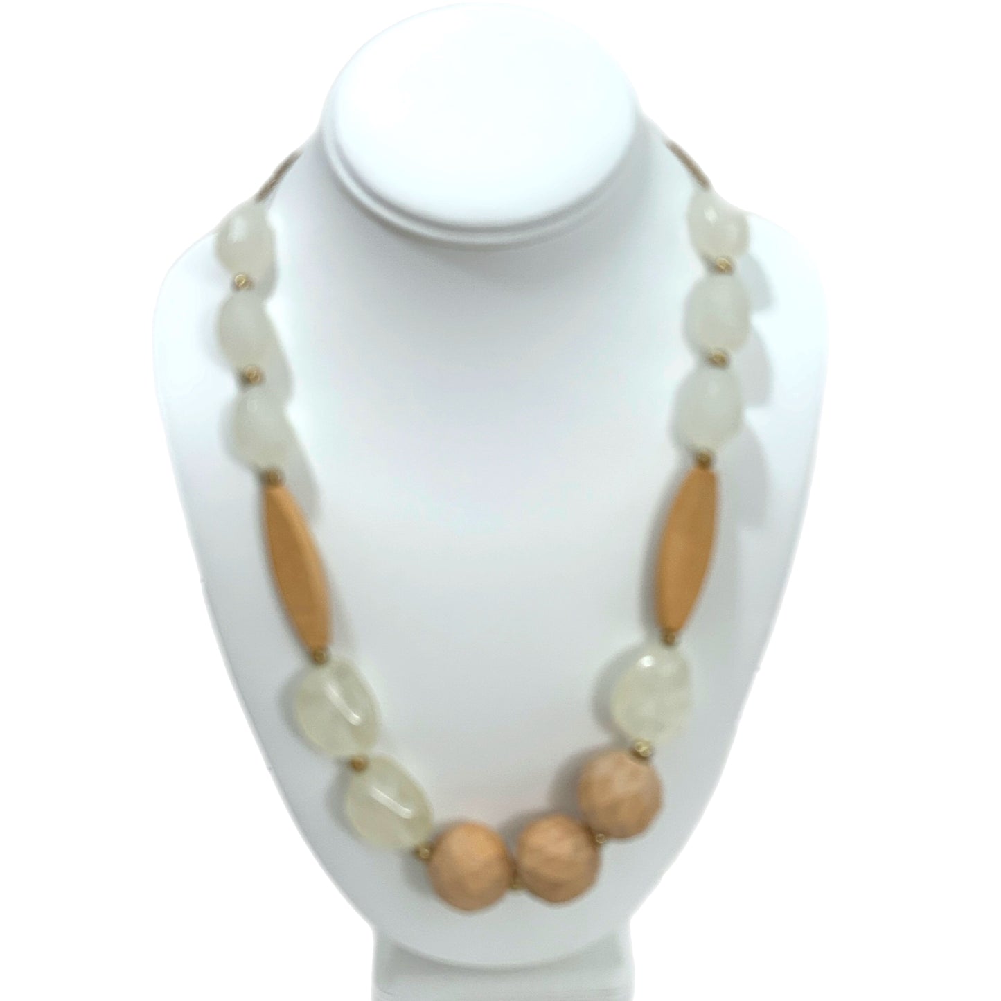 Acrylic and Wood Bead Necklace MN