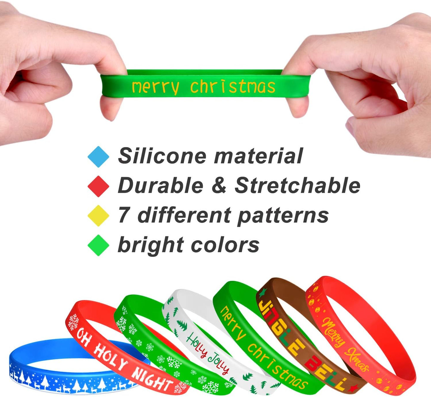 Christmas Silicone Wristbands
