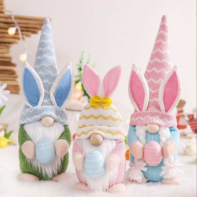Gnome - Easter F - Bunny Ear Egg Trio MN