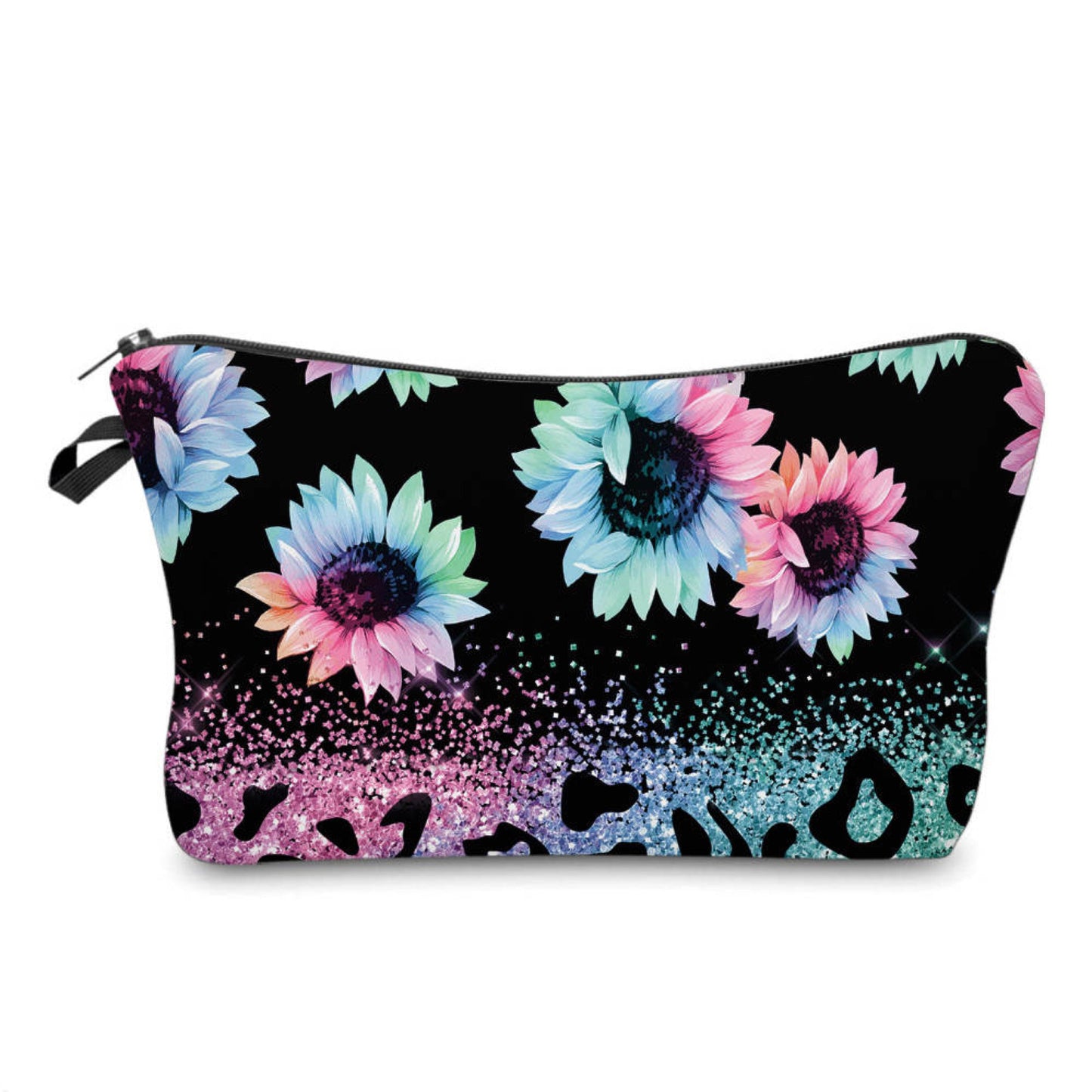 Pouch - Sunflower Purple Pink Mint Rainbow Glitter