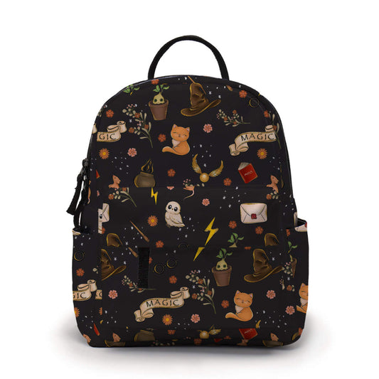Mini Backpack - Magic Things on Black MN