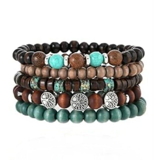 Men's Boho 034 Multi-layer Beaded Bracelet MN