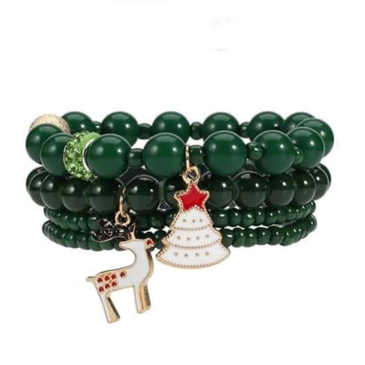 Christmas Bracelet 01 Multi-layer Beaded MN