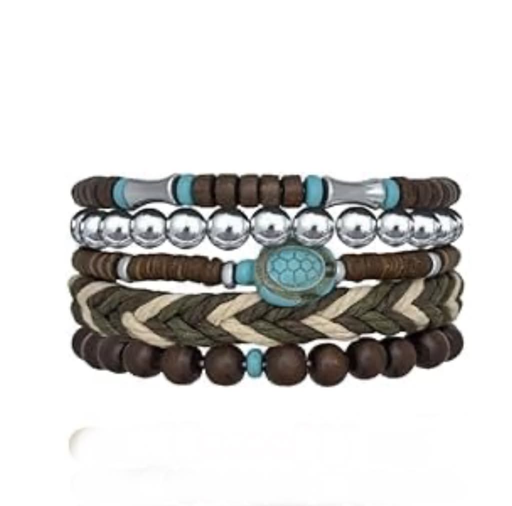 Men's Boho 027 Multi-layer Beaded Bracelet MN