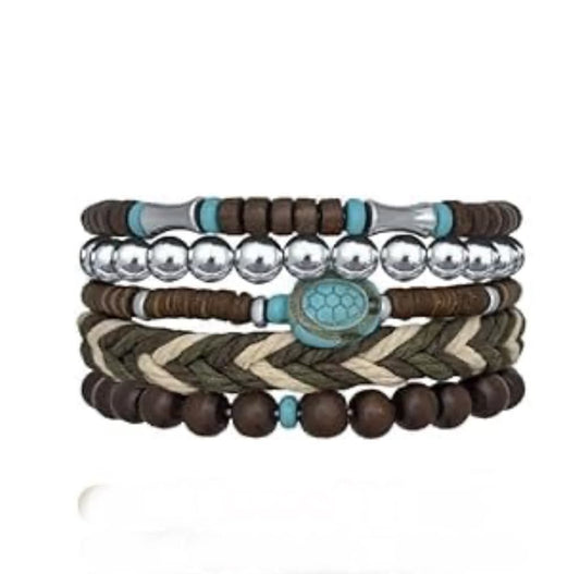 Men's Boho 027 Multi-layer Beaded Bracelet MN