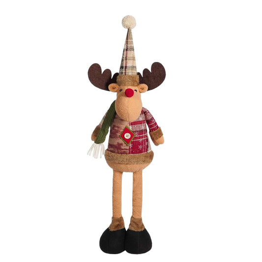 Christmas Decor Gnome Reindeer with Telescopic Legs MN