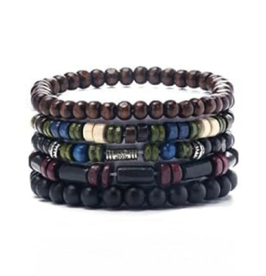 Men's Boho 035 Multi-layer Beaded Bracelet MN