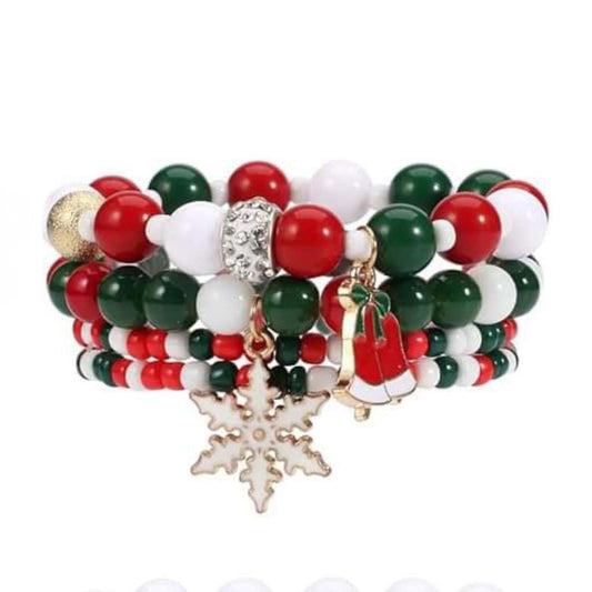 Christmas Bracelet 03 Multi-layer Beaded MN