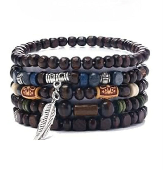 Men's Boho 039 Multi-layer Beaded Bracelet MN