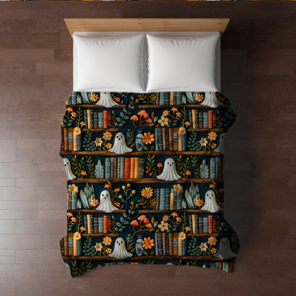 Blanket - Halloween - Ghost Bookshelf - PREORDER 7/29-8/1