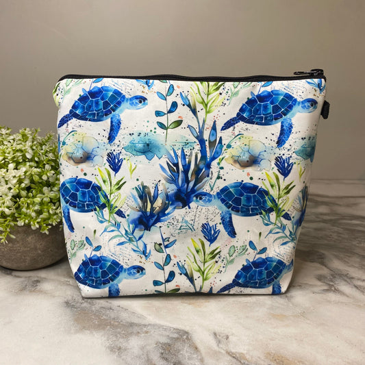 Pouch XL - Blue Turtle