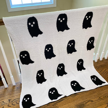 Blanket - Soft Dreams - Double Sided Ghost Black & White