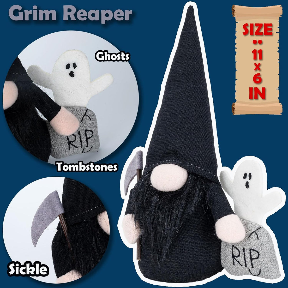 Halloween Gnomes Plush Elf