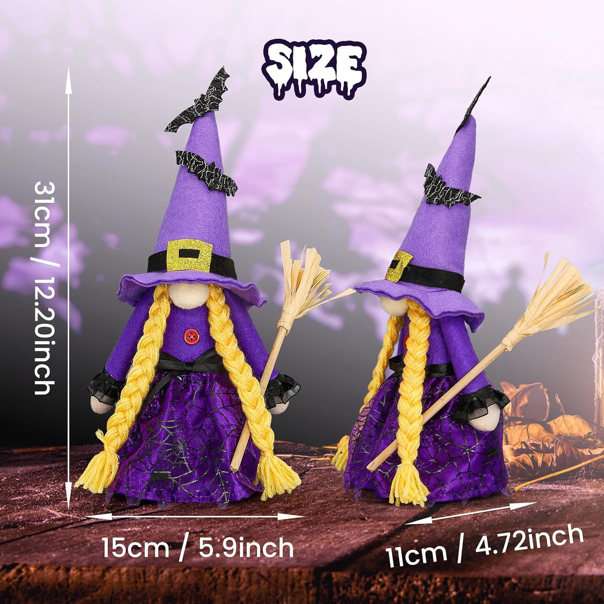 Halloween Gnome Witches