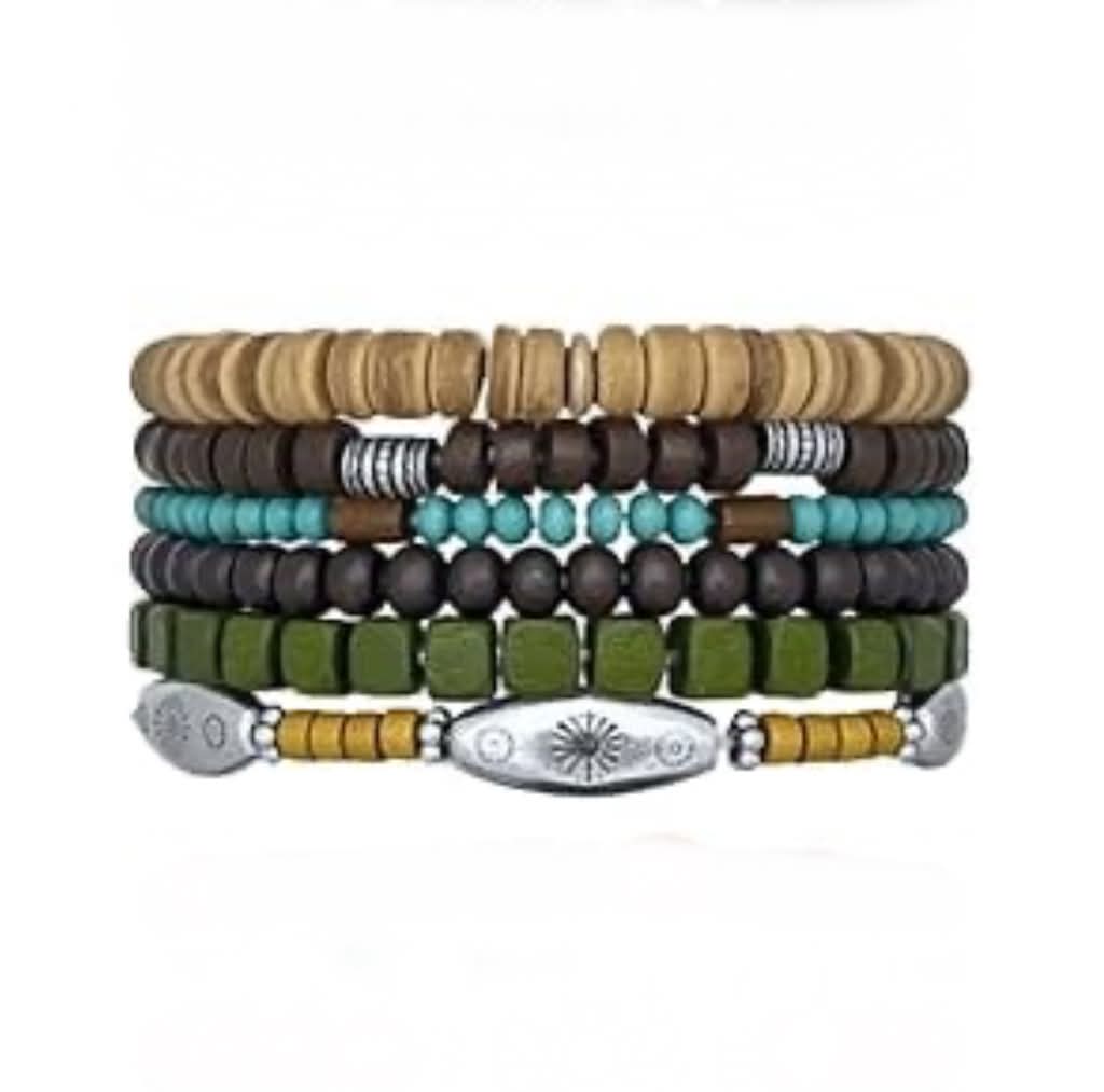 Men's Boho 033 Multi-layer Beaded Bracelet MN