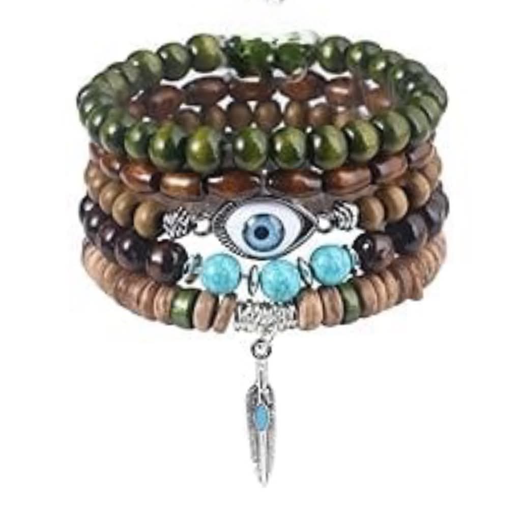 Men's Boho 044 Multi-layer Beaded Bracelet MN