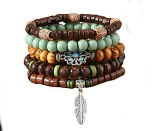 Men's Boho 029 Multi-layer Beaded Bracelet MN