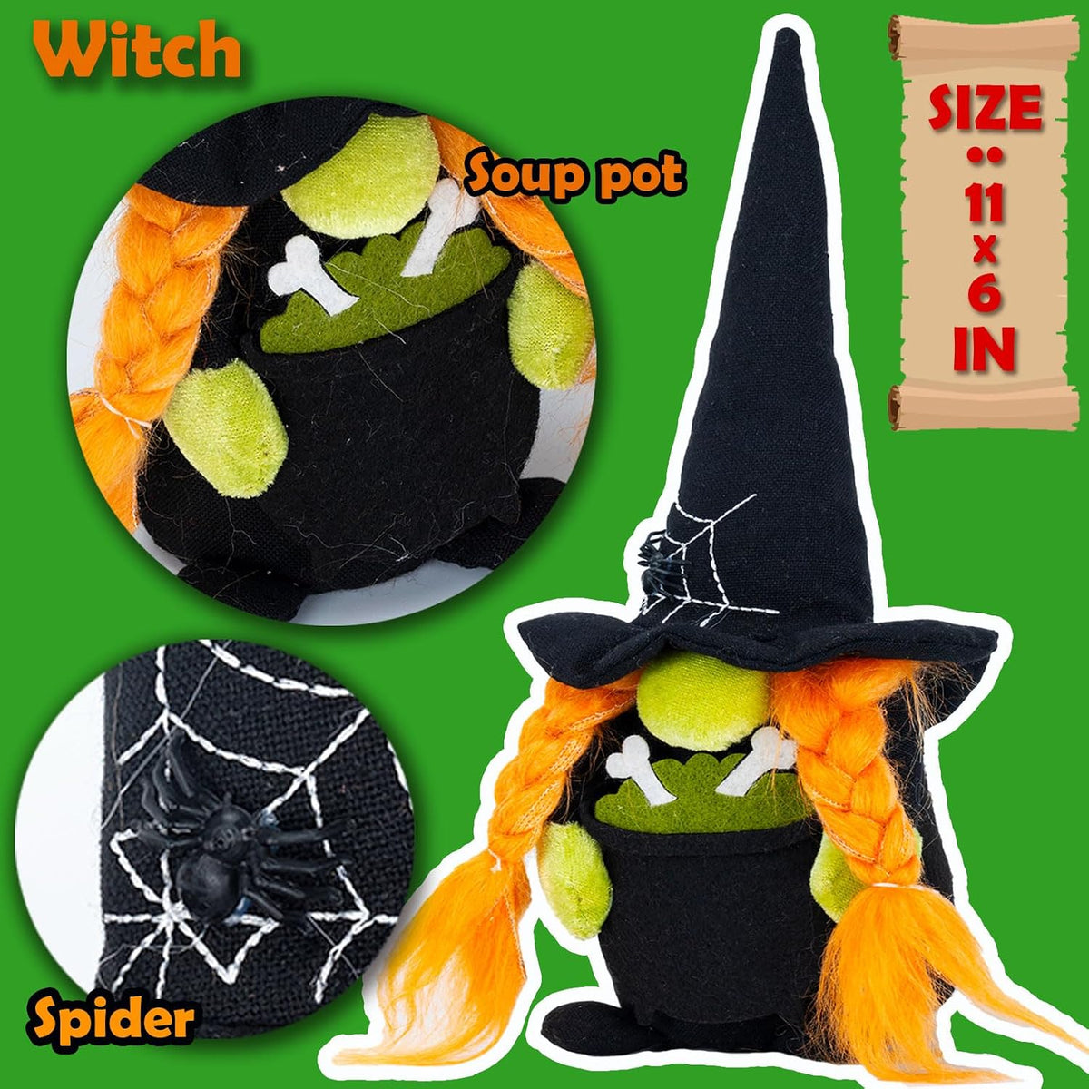 Halloween Gnomes Plush Elf