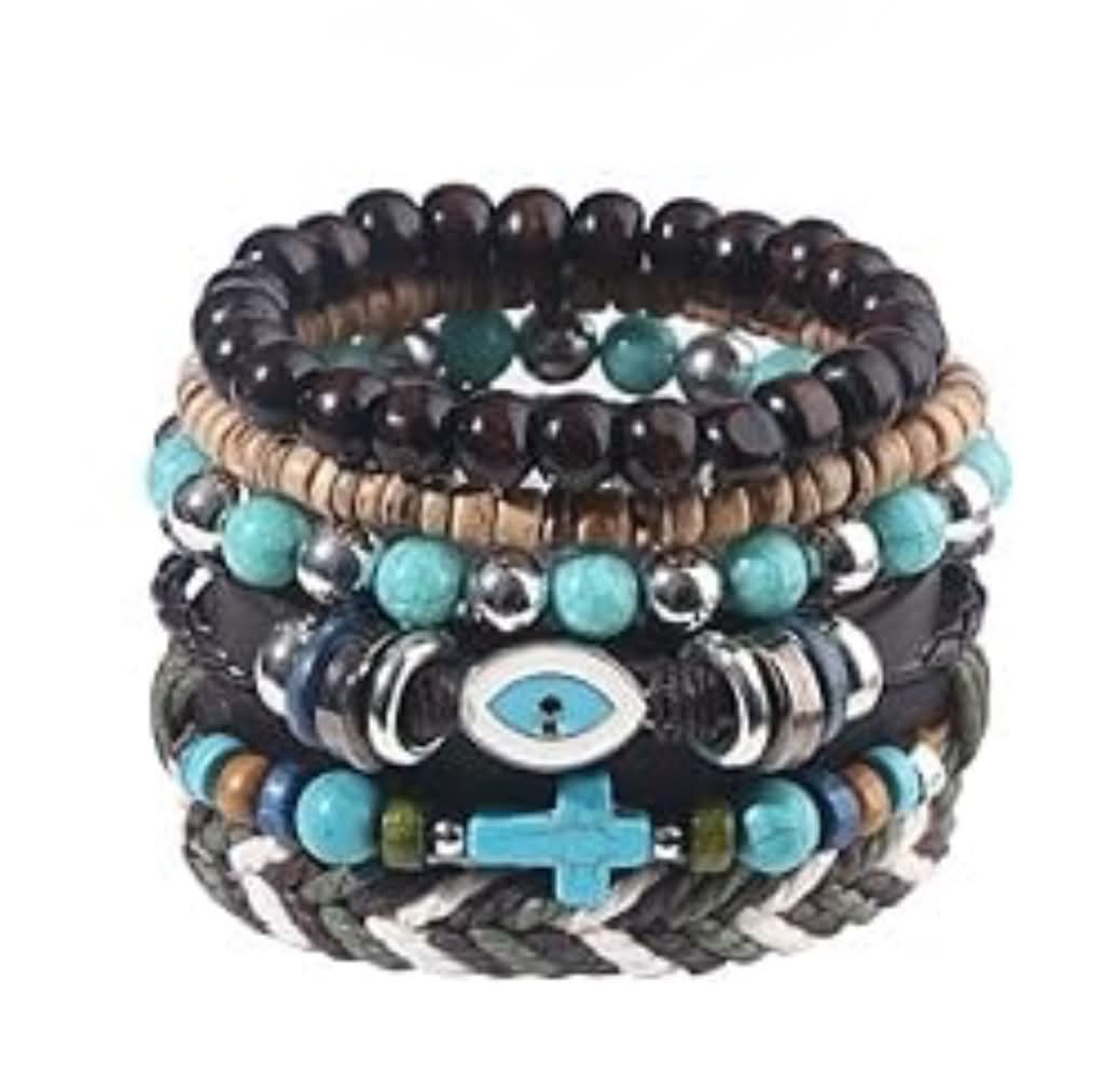 Men's Boho 050 Multi-layer Beaded Bracelet MN