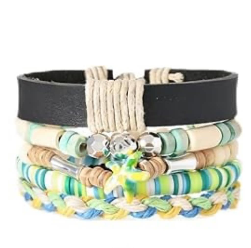 Men's Boho 055 Multi-layer Beaded Bracelet MN