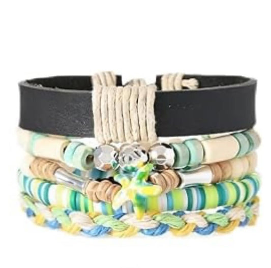 Men's Boho 055 Multi-layer Beaded Bracelet MN