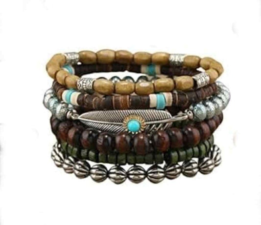 Men's Boho 030 Multi-layer Beaded Bracelet MN