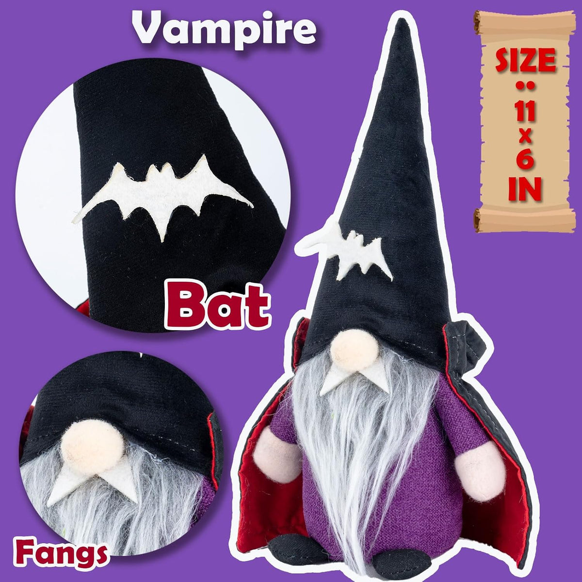 Halloween Gnomes Plush Elf