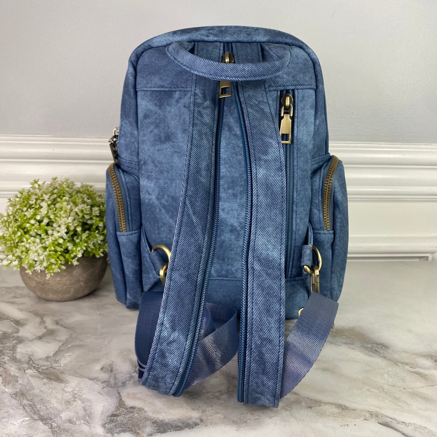 Sydney Denim 2-in-1 Sling + Backpack - Blue MNC