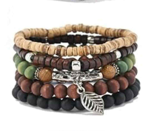 Men's Boho 032 Multi-layer Beaded Bracelet MN
