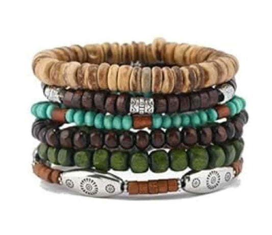 Men's Boho 033 Multi-layer Beaded Bracelet MN