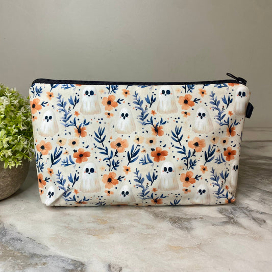 Pouch - Halloween Floral Ghost