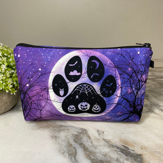 Pouch - Halloween - Paw Print Spooky Woods